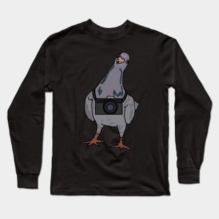 Pigeon's Always Watching Long Sleeve T-Shirt